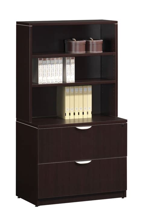 lateral filing cabinet with hutch